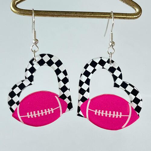 Retro Christmas Acrylic Dangle Earrings